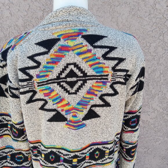 Northern Angel Multicolor Pattern Cardigan Sweater - Picture 3 of 8